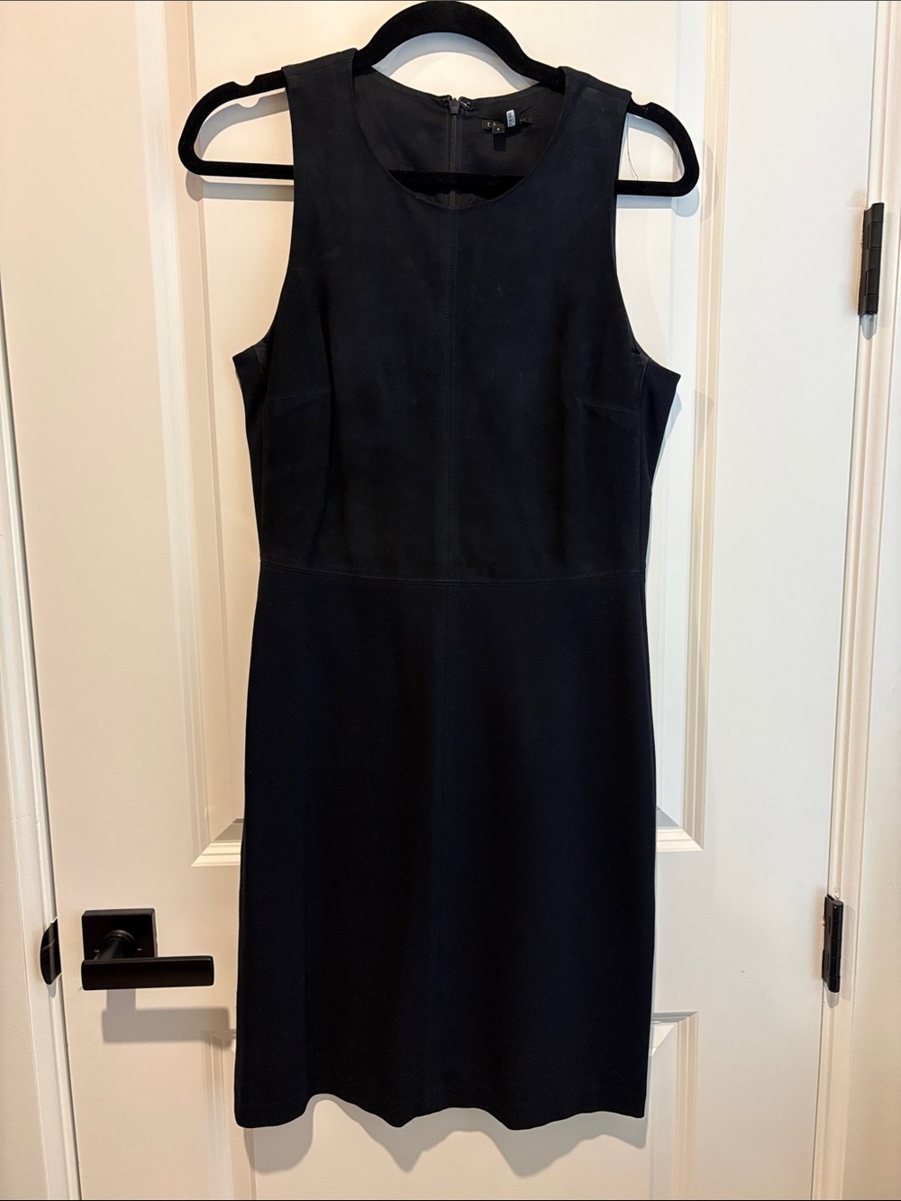 Theory Black Sleeveless Midi Dress
